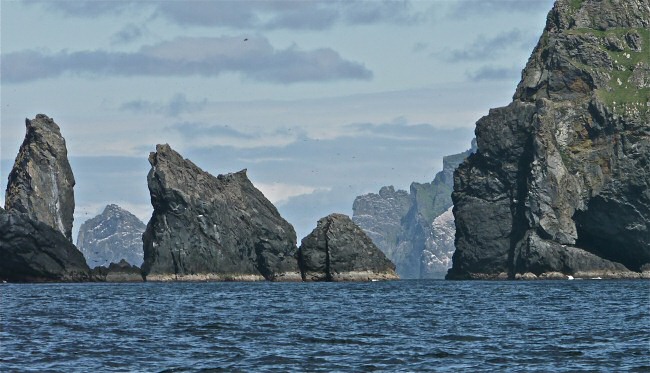 Sea stacks. St. Kilda