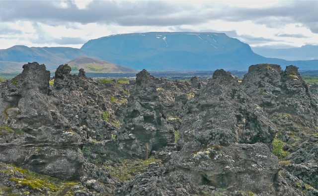 Volcanic eruption Dimmuborgir