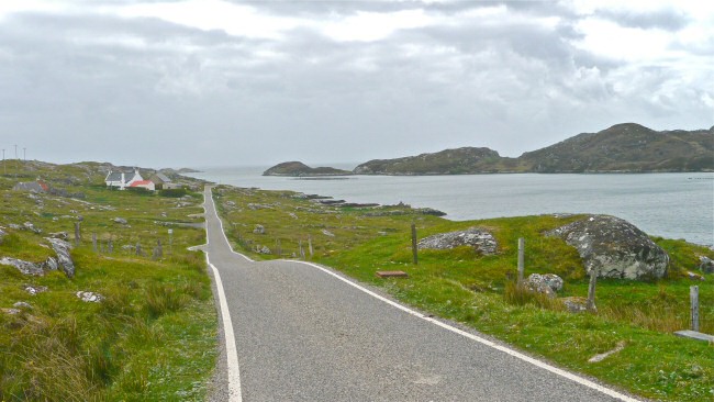 Typical single track road