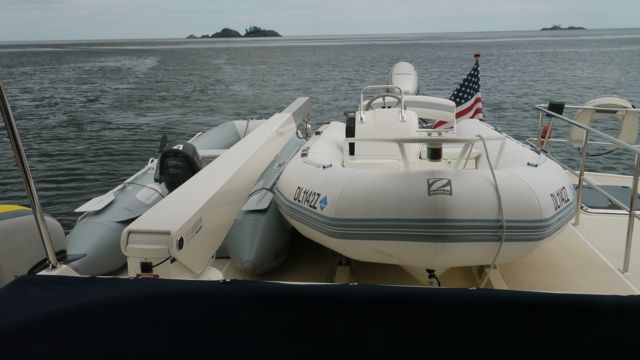 Stowage of large and small tenders