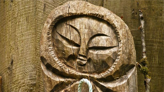 Carving at Windy Bay