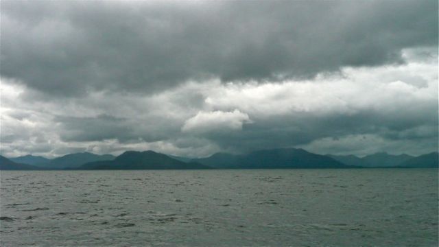 Ominous clouds departing Haida Gwaii
