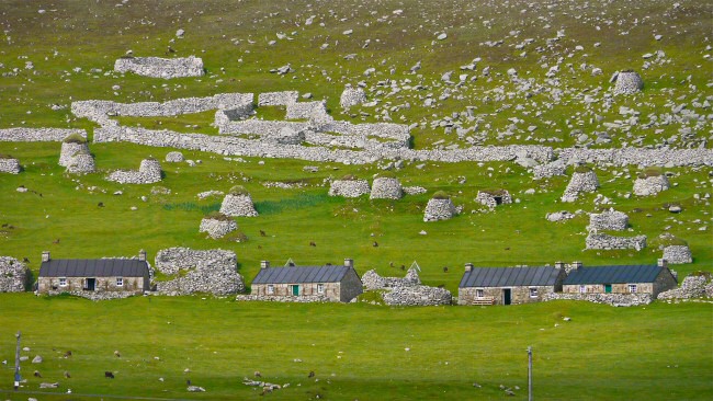 Village houses at Hirta, St. Kilda