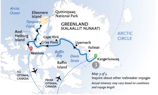 Arctic rte map
