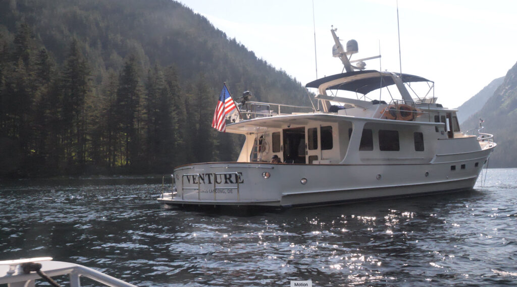 at anchor in takatz bay
