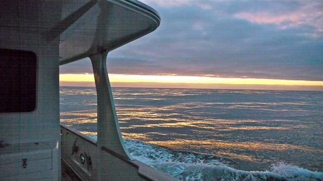 Dawn 0400 North Atlantic en route Faroes