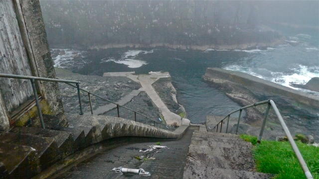 Ferry landng on mykines