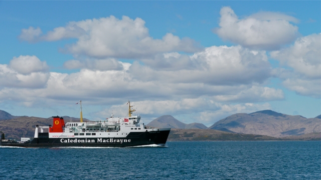 Ferry en route to Oban