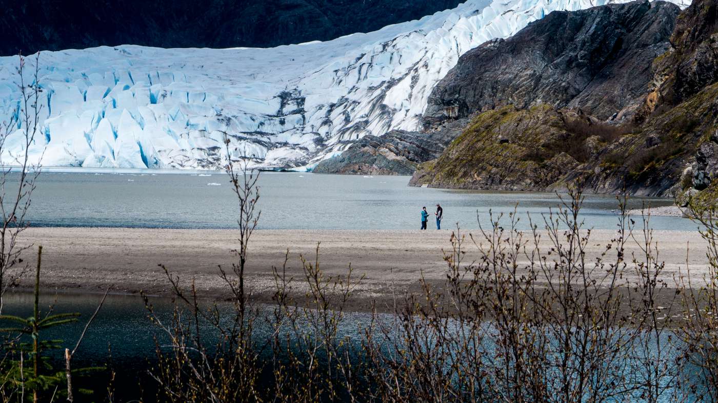 Chris and Christine at glacier