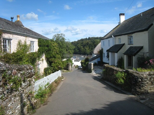 Village up River Dart at FBI pub