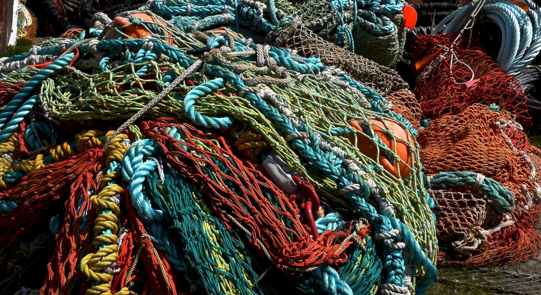 Nets stored ashore