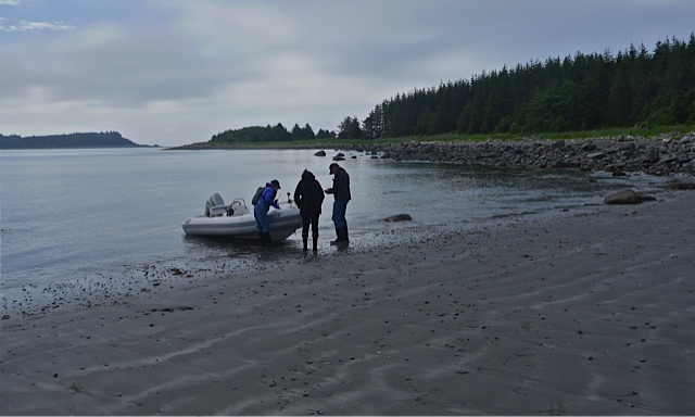 Landing on La Chausee Spit Lituya Bay