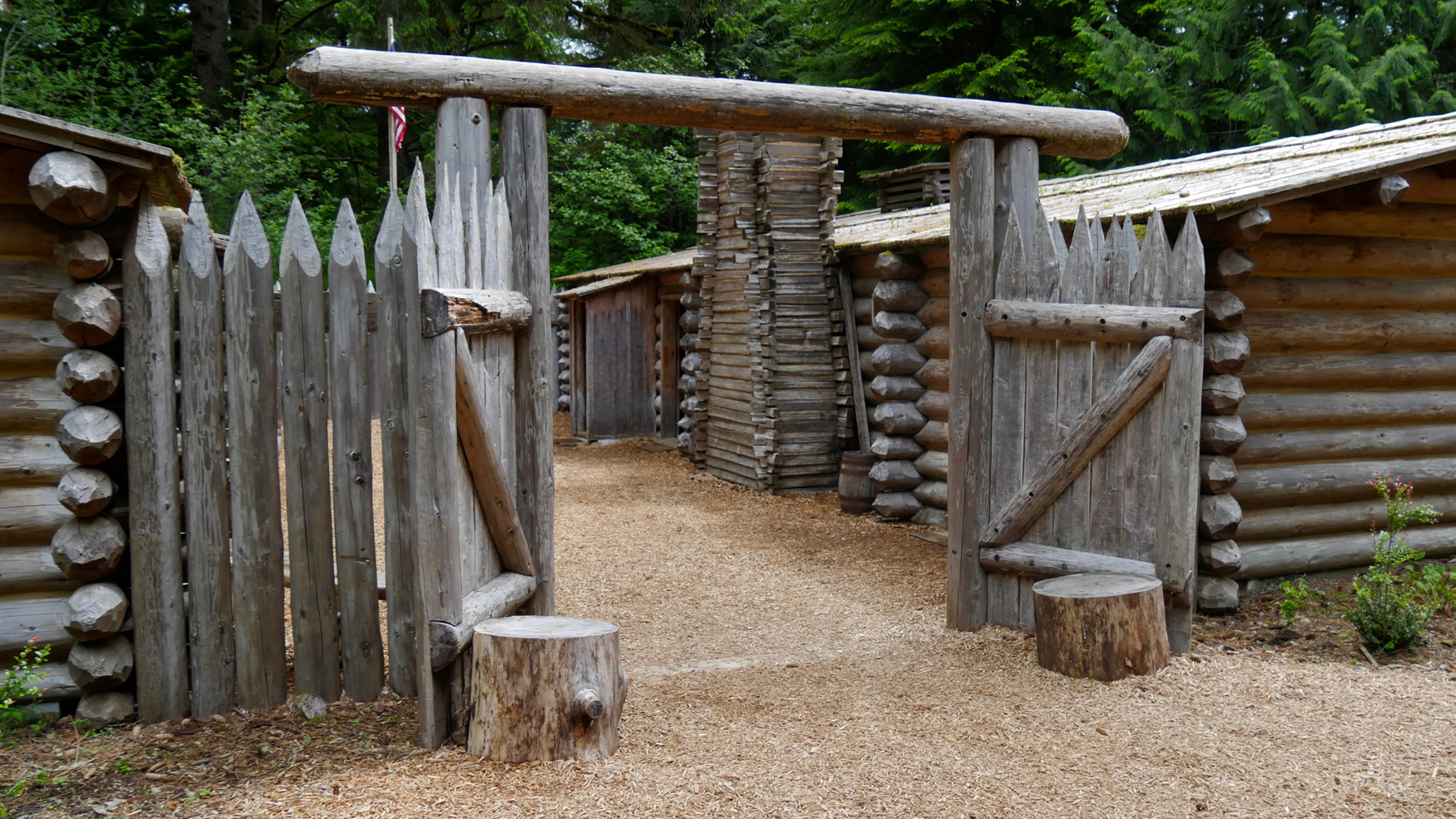Reproduction of Fort Clatsop