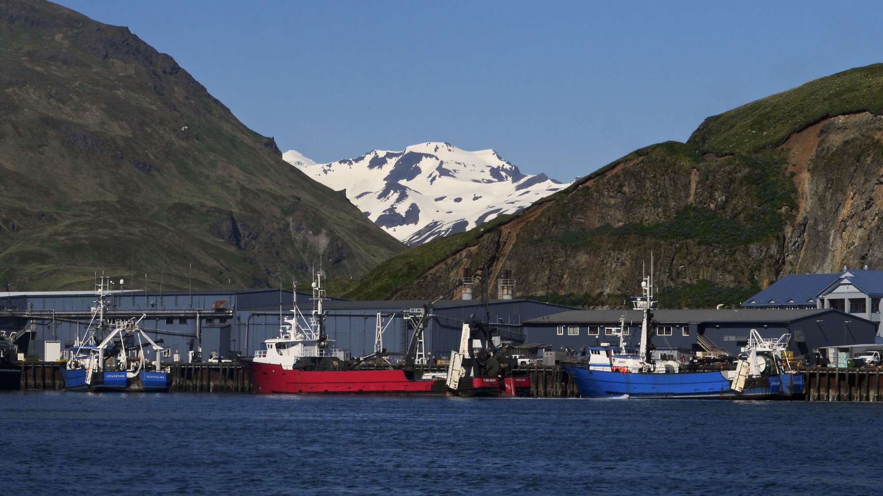Fish Boats at Iliuliuk Harbor