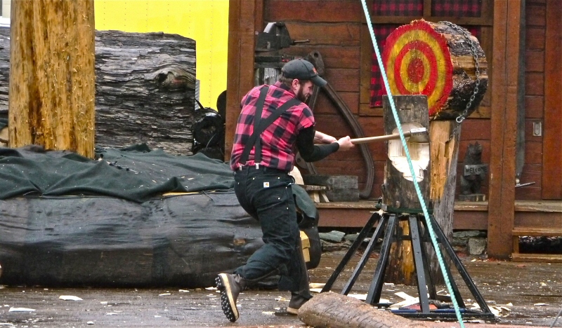 Lumberjack show Ketchikan