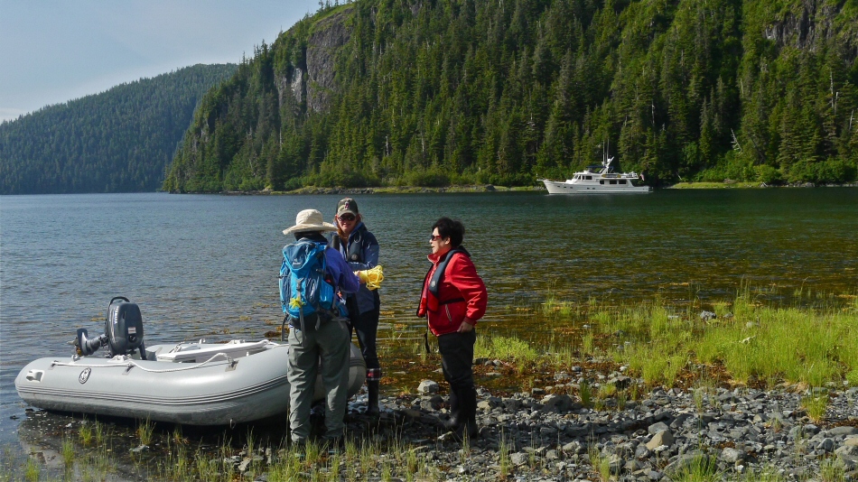 Landing at Barnes Cove