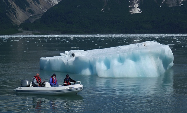 Ice floe Hubbard Glacier