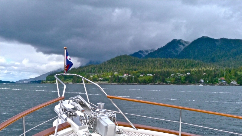 Approach into Ketchikan