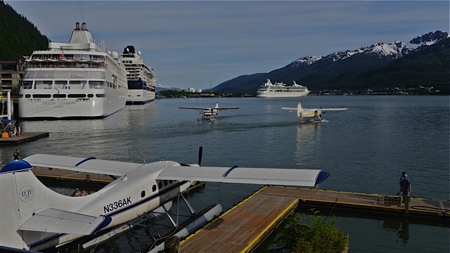 Busy Juneau Harbor