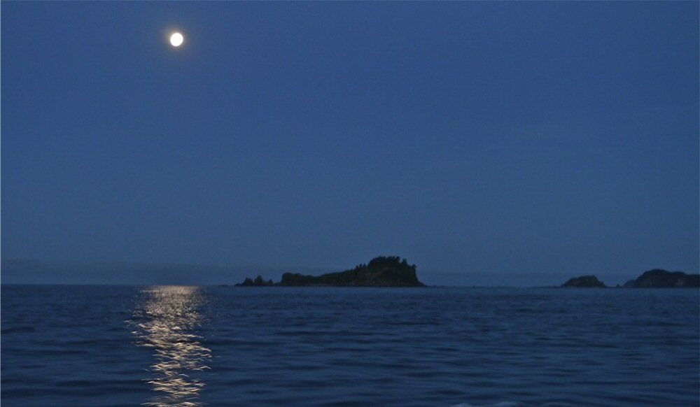 Moonrise at Montague Island