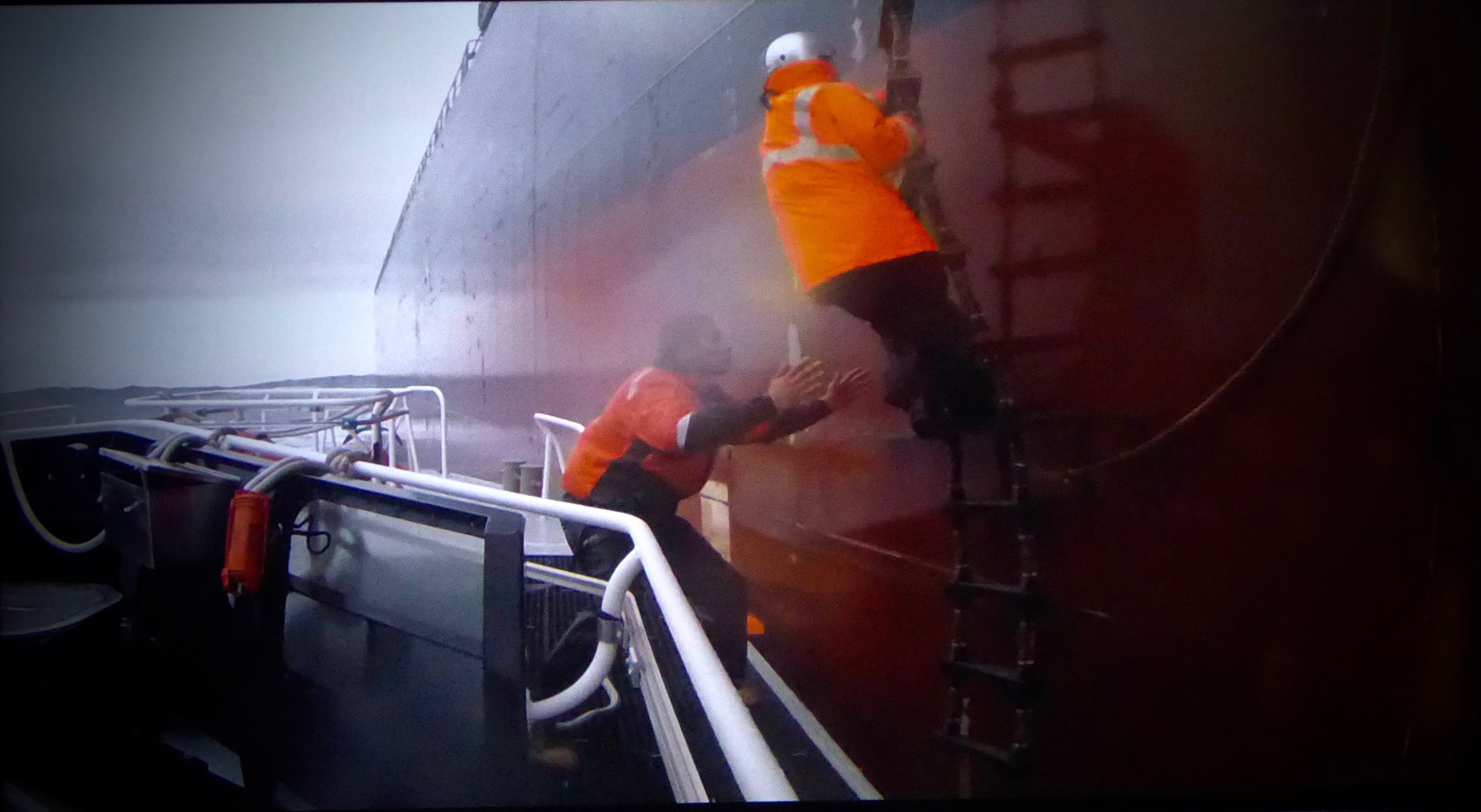 Columbia River Pilot boarding a Ship