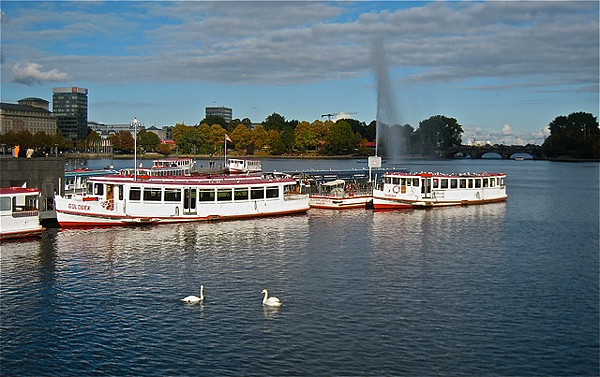 Lake Alster in Hamburg
