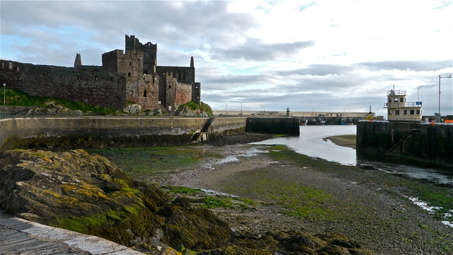 Tide out at Peel Castle