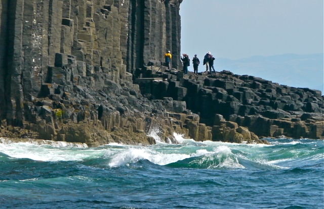 People on Staffa
