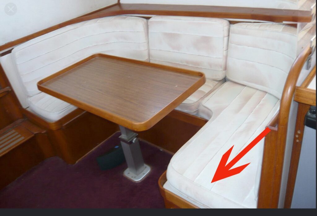 starboard settee