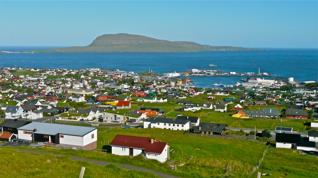 Torshavn, Nolsoy in background