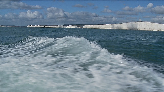 White cliffs of England, west of Dover